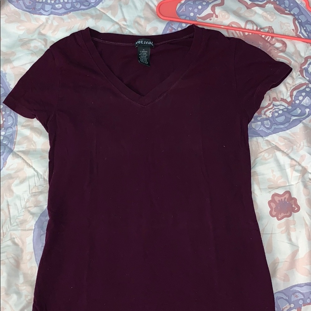 Wet seal Purple v-neck shirt